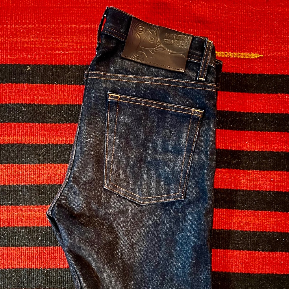 Naked & Famous Denim Weird Guy - Deep Indigo Selvedge - size 30